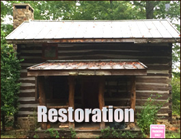 Historic Log Cabin Restoration  Battery Park, Virginia